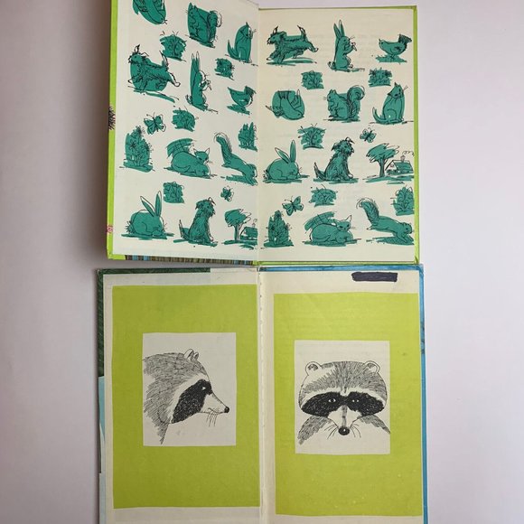 Will You Come To My Party & Robber Raccoon Wonder Books Easy Reader Lot of 2 VTG - Picture 4 of 6